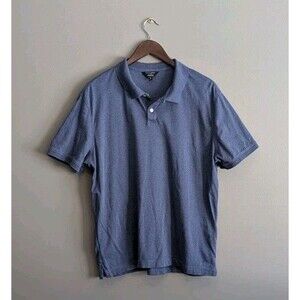 Banana Republic Size Large Polo Shirt Mens Luxe Touch Performance L Blue